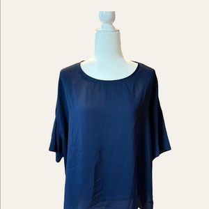 Pure Navy Top, Short sleeves, L